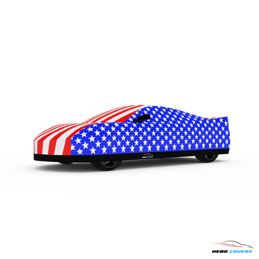 1953-1962 C1 Corvette American Flag Car Cover