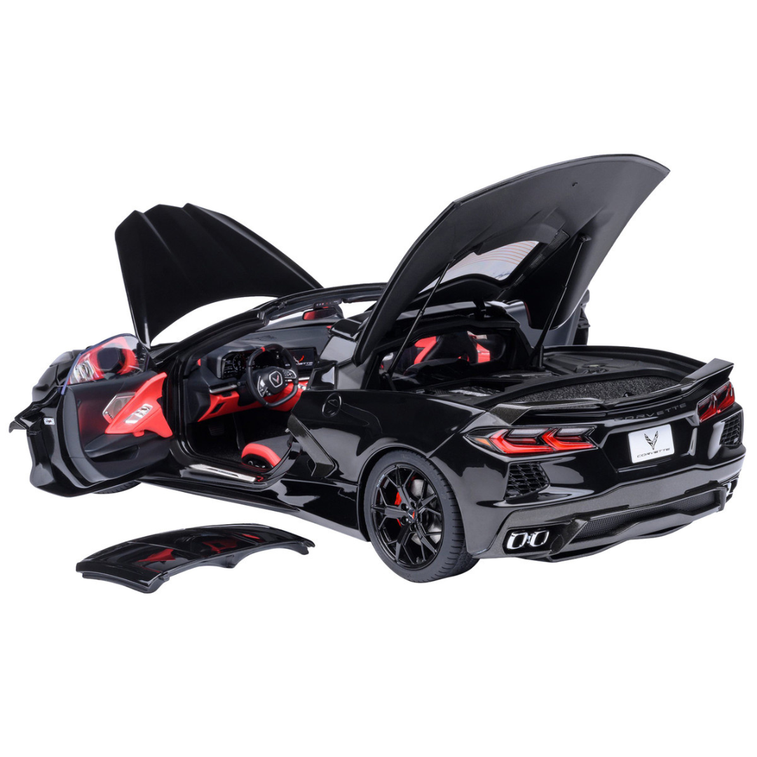 2020 Chevrolet Corvette C8 Stingray Black 1/18 Model Car