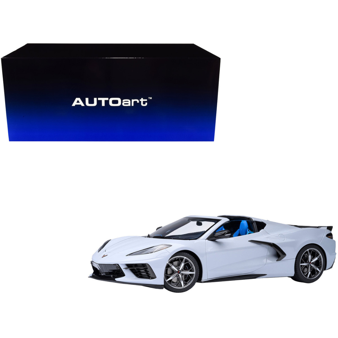 2020 Chevrolet Corvette C8 Stingray Ceramic Matrix Gray Metallic 1/18 Model Car