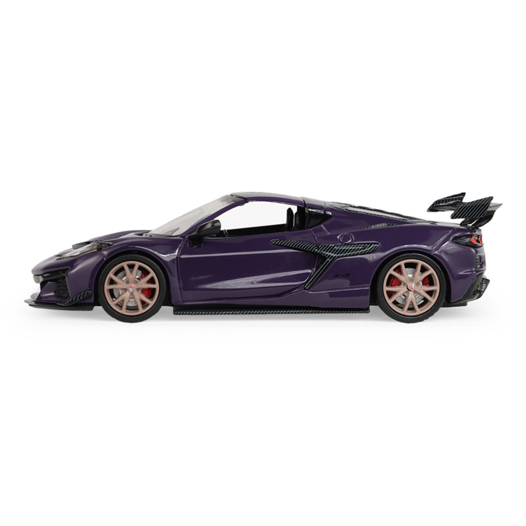 2025 Chevrolet Corvette ZR1 Hysteria Purple Metallic with Carbon Top "Auto Mall" Series 8 1/64 Diecast Model Car