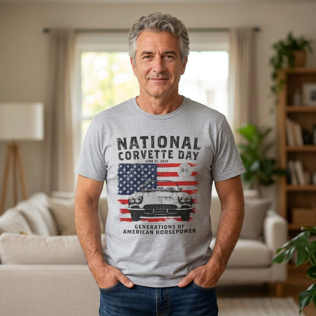 National Corvette Day 2026 T-Shirt – Limited Edition (Through June 30, 2026)