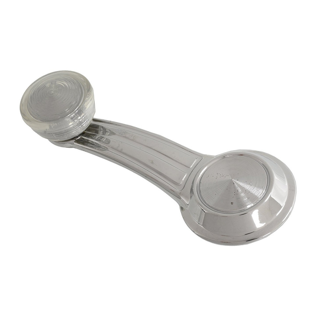 1968-1979 Corvette Window Crank W/Retaining Clip & Clear Knob - Pair - CA