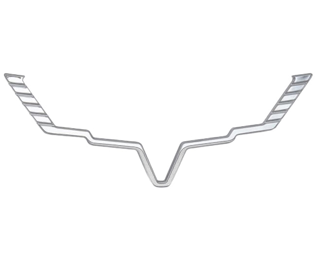 2005-2013 Corvette Chrome Plated Billet Aluminum Emblem Bezels - Base/Grand Sport/Z06/ZR1 - CA