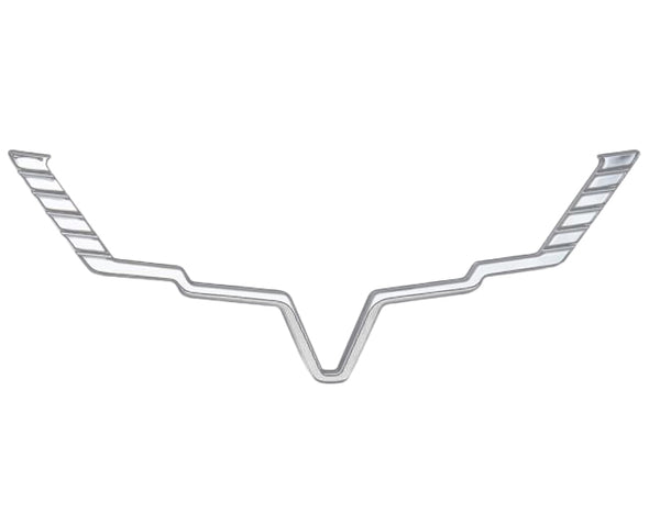 2005-2013 Corvette Chrome Plated Billet Aluminum Emblem Bezels - Base/Grand Sport/Z06/ZR1