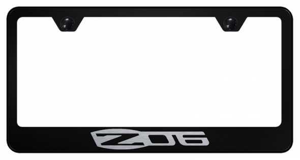 2005-2019 Corvette License Plate Frame W/Laser Etched Z06 Logo