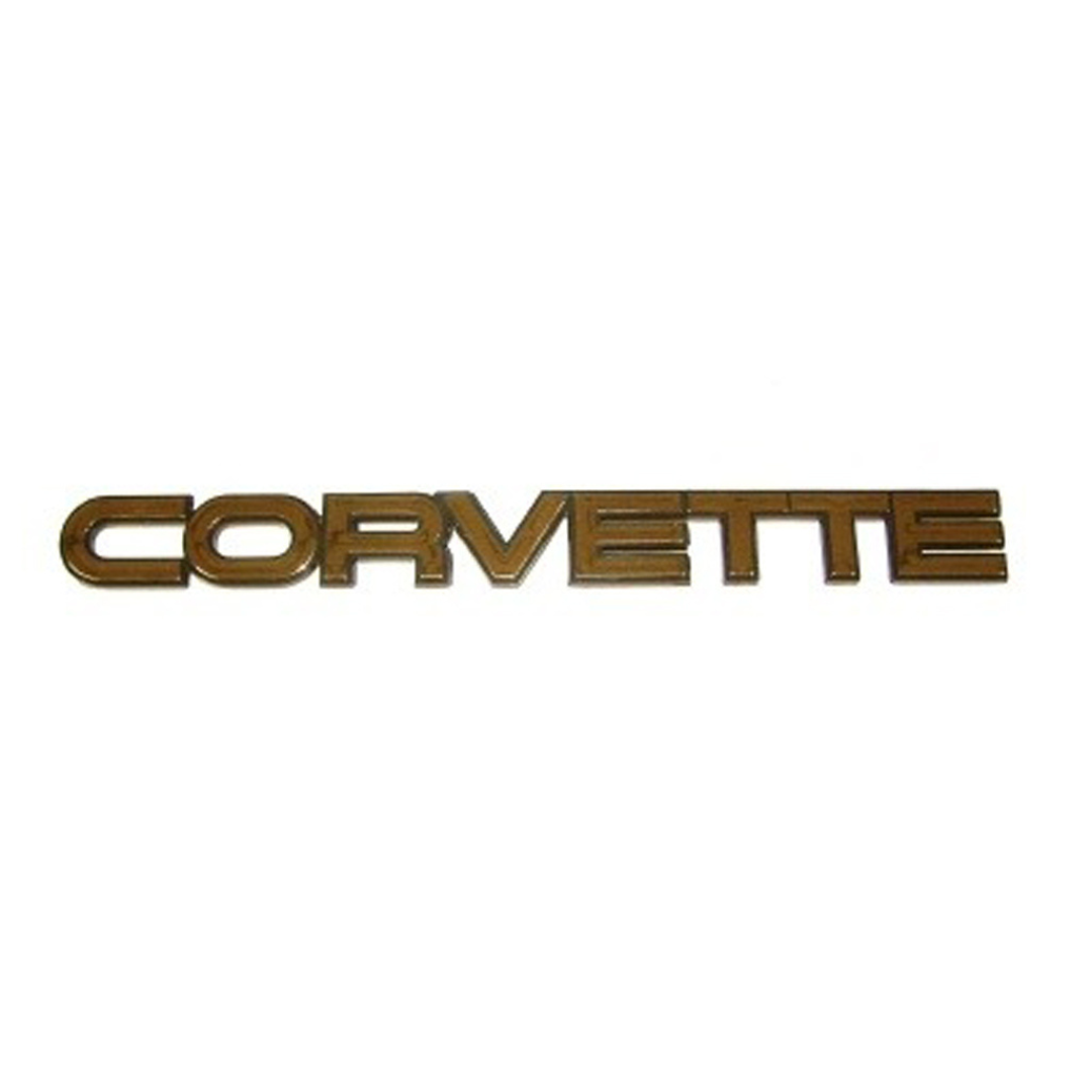 1984-1990 Corvette Emblem/Letter Set - Gold - CA