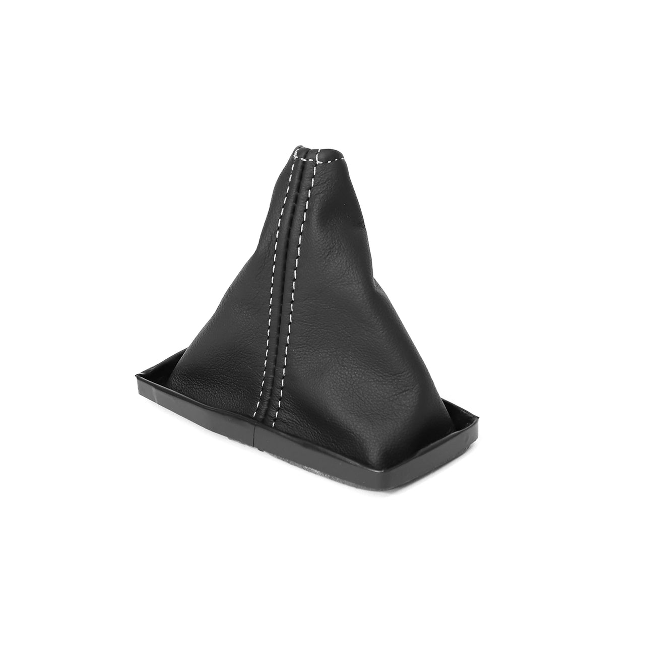 C3 Leather Shift Boot - Black W/White Stitching-215025-Corvette-Store-Online