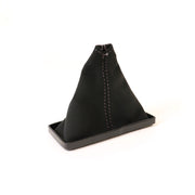 C3 Suede Shift Boot - Black W/Silver Stitching-215031-Corvette-Store-Online