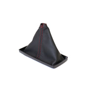 C3 Leather Shift Boot - Black W/Red Stitching-215034-Corvette-Store-Online