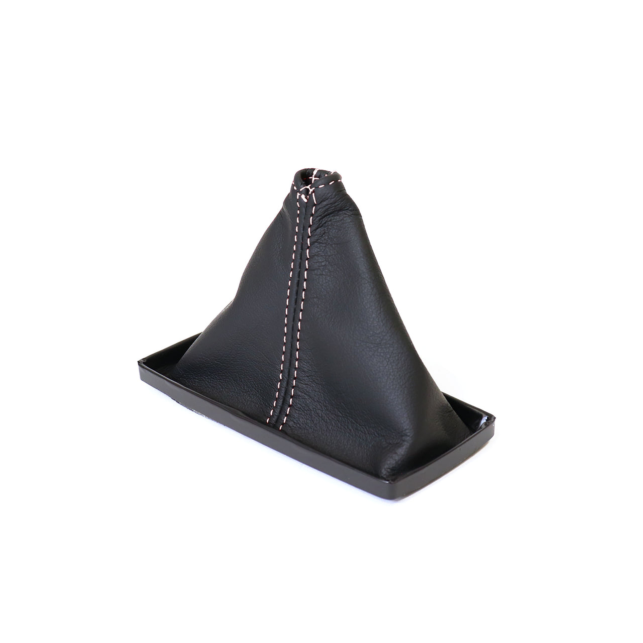 C3 Leather Shift Boot - Black W/White Stitching-215035-Corvette-Store-Online