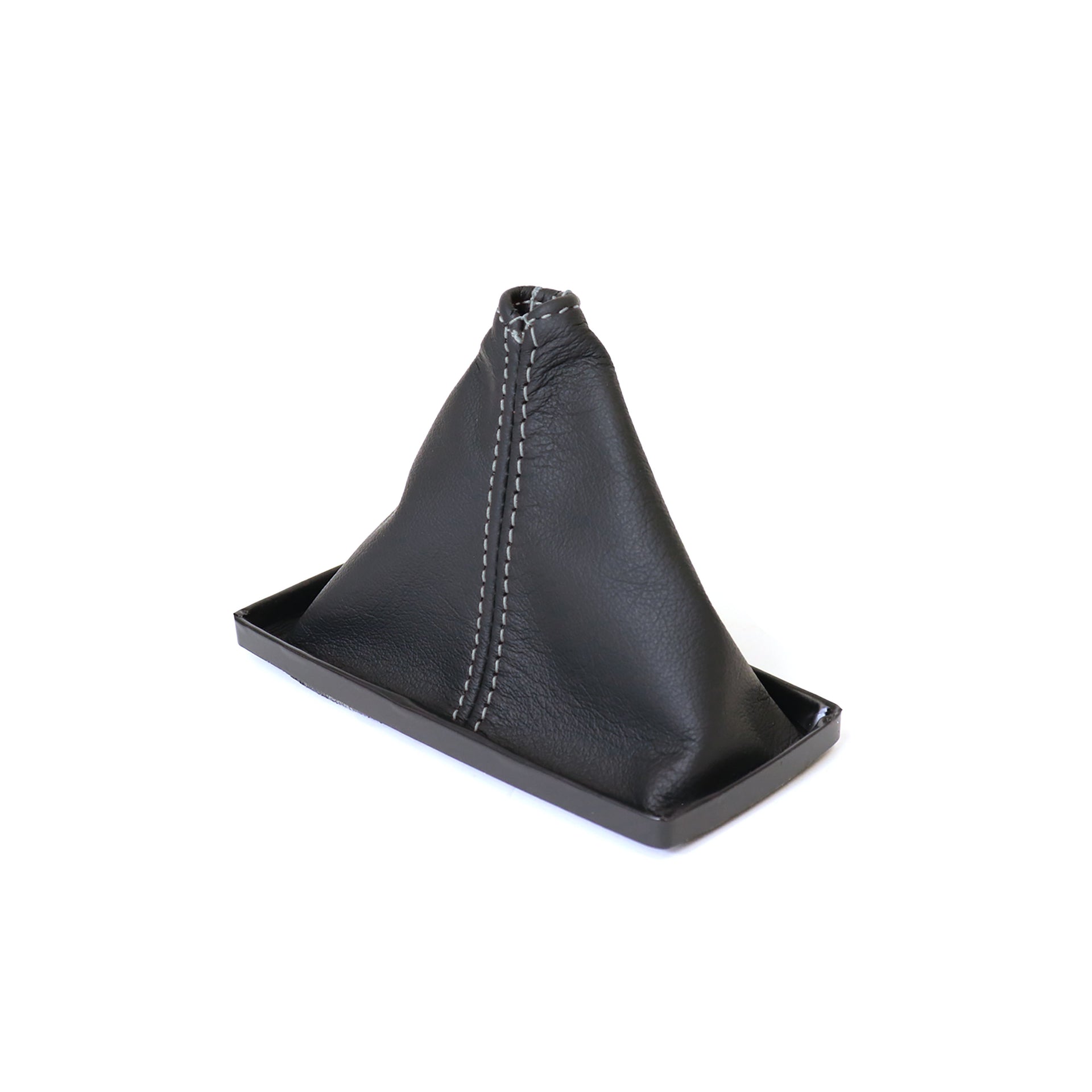 C3 Leather Shift Boot - Black W/Silver Stitching-215036-Corvette-Store-Online