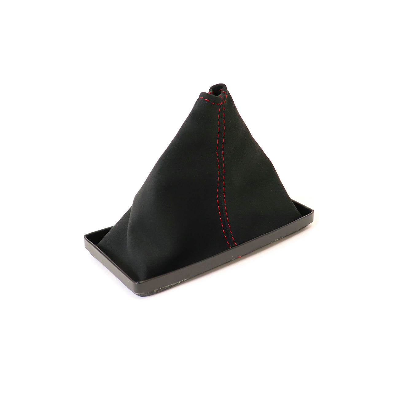 C3 Suede Shift Boot - Black W/Red Stitching-215039-Corvette-Store-Online