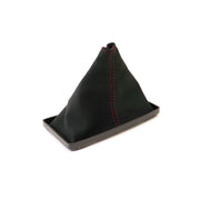 C3 Suede Shift Boot - Black W/Red Stitching-215039-Corvette-Store-Online