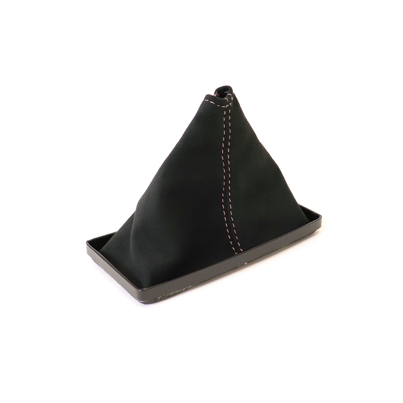 C3 Suede Shift Boot - Black W/White Stitching-215040-Corvette-Store-Online