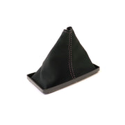 C3 Suede Shift Boot - Black W/White Stitching-215040-Corvette-Store-Online