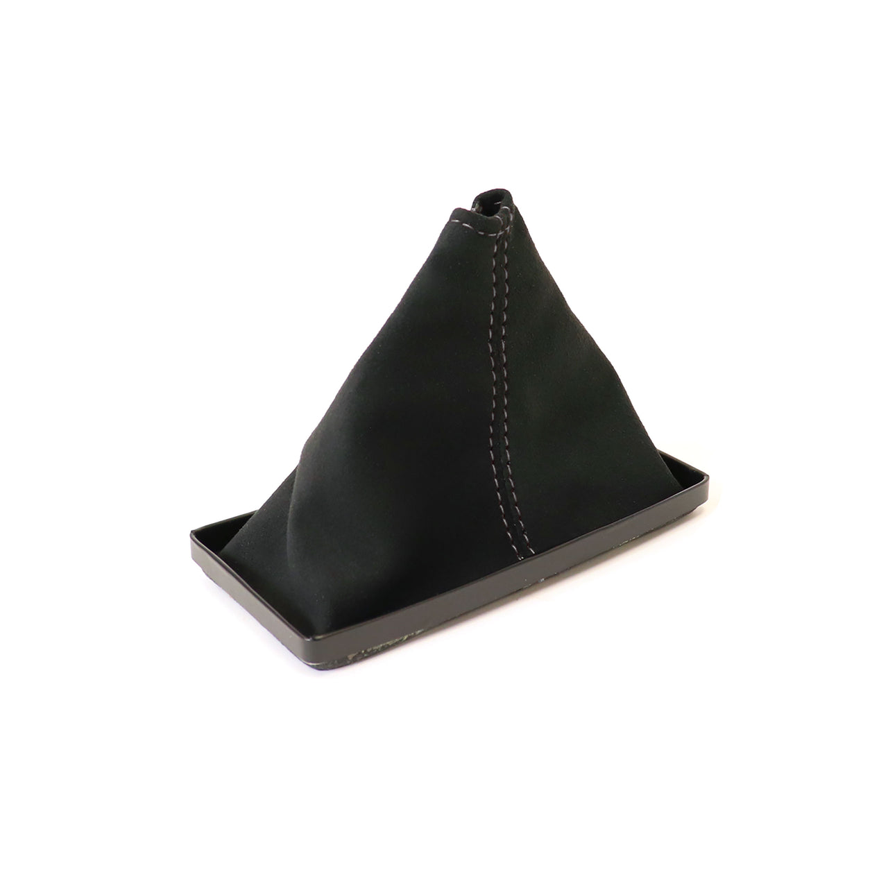 C3 Suede Shift Boot - Black W/Silver Stitching-215041-Corvette-Store-Online