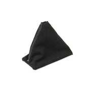 C4 Suede Shift Boot - Black W/White Stitching - Manual Transmission-215060-Corvette-Store-Online