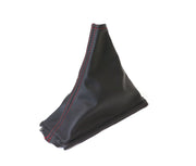 C4 Leather Shift Boot - Black W/Red Stitching - Manual Transmission-215064-Corvette-Store-Online