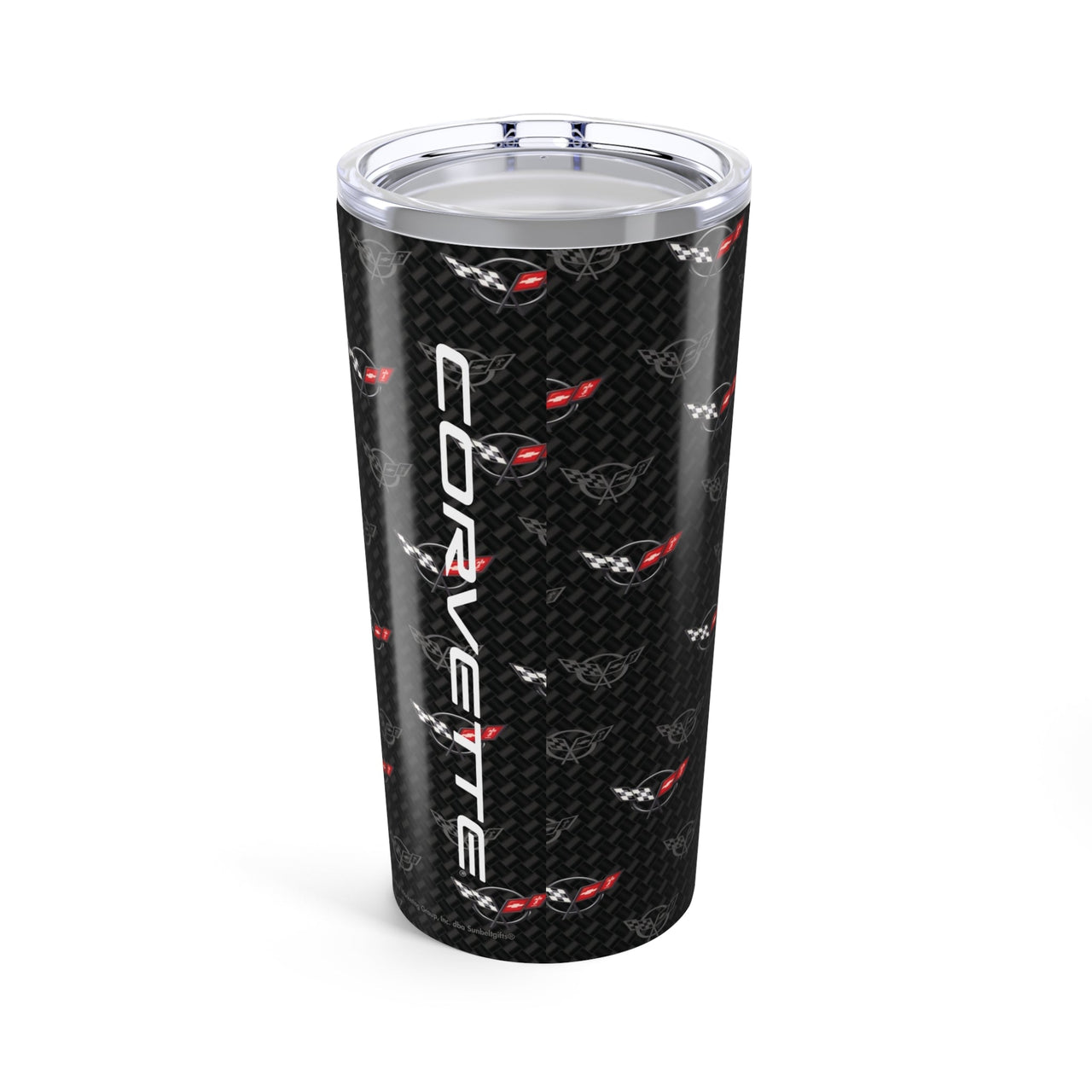 Corvette C5 Logo Toss  Pattern Carbon Tumbler 20oz