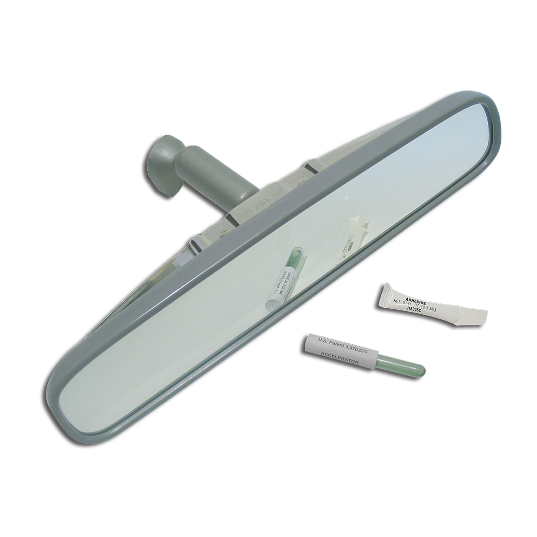 1976-1982 C3 Corvette Inside Mirror Stainless Steel Back Reproduction W/ Mounting Bracket - CA