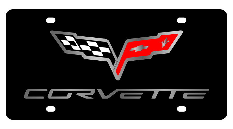 Chevrolet Corvette C6 Acrylic License Plate