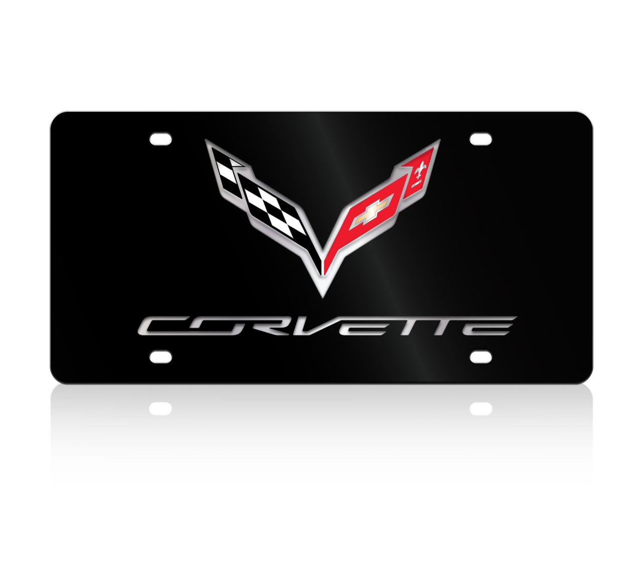 Chevrolet Corvette C7 Acrylic License Plate