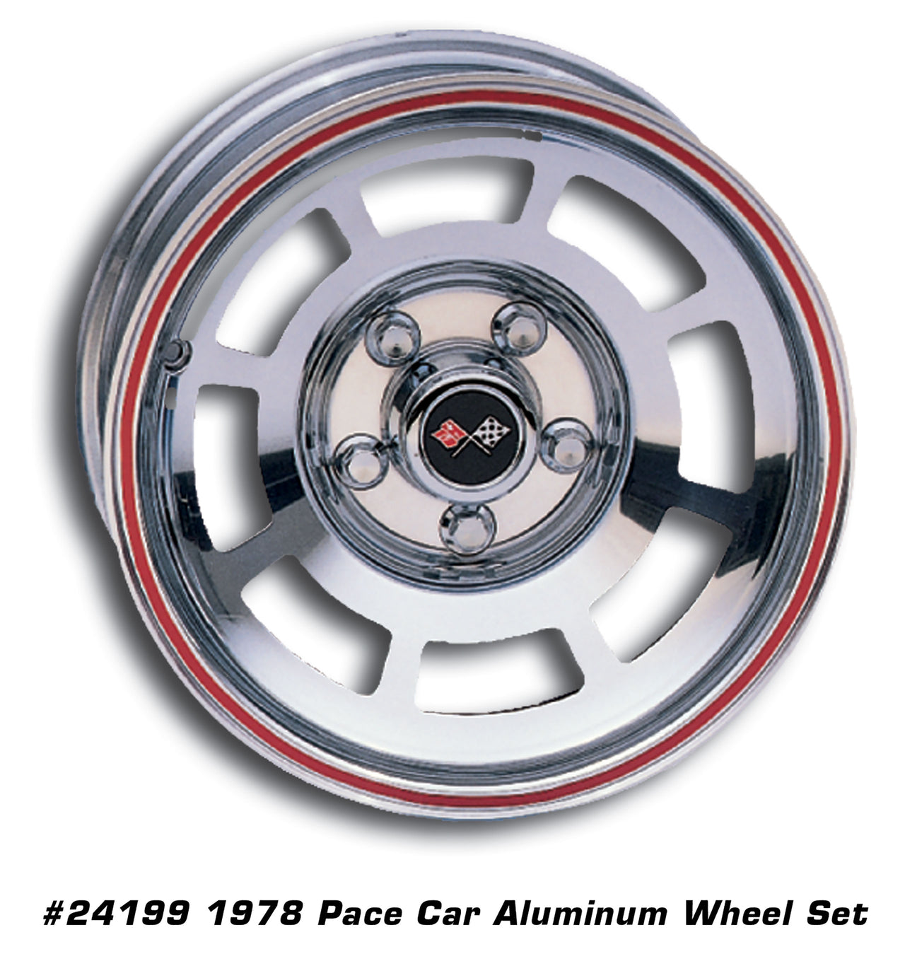 Reproduction-YJ8-Pace-Car-Aluminum-Wheel-Set-W/Hardware-24199-Corvette-Store-Online