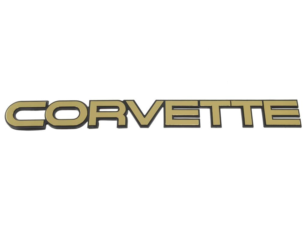 Emblem-Rear-Corvette---Gold-Plastic-26235-Corvette-Store-Online