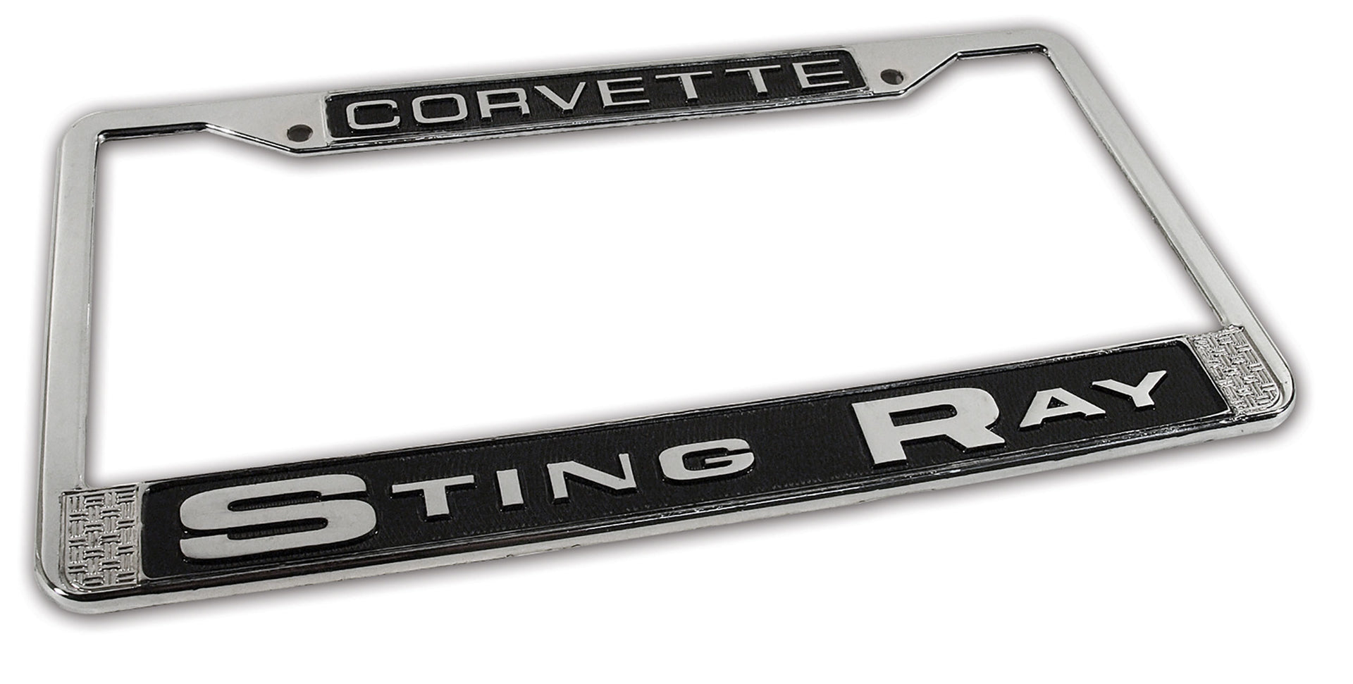 License-Plate-Frame-Stingray-Chrome-26883-Corvette-Store-Online