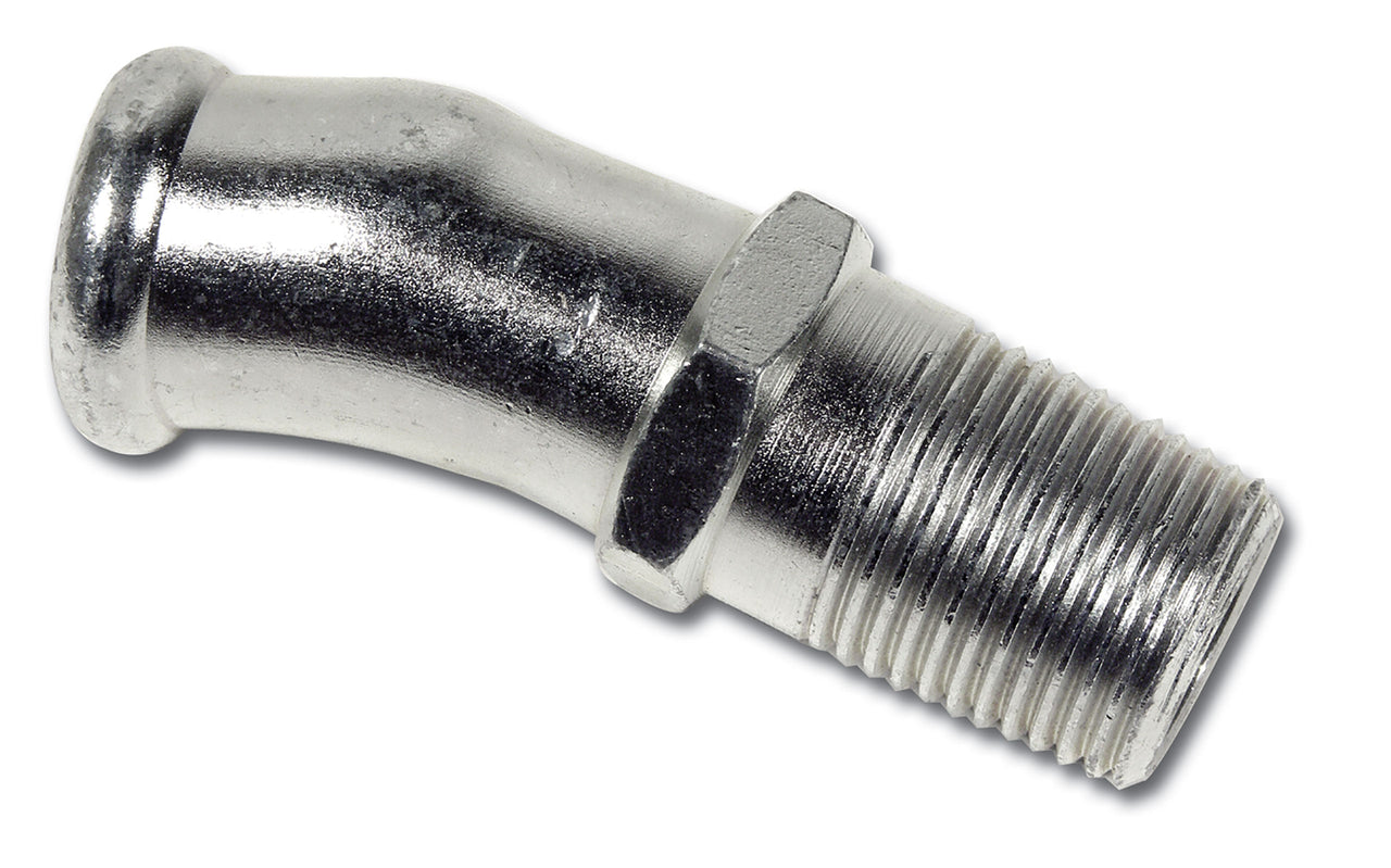 Water-Pump-Fitting-Curved-5/8-Inch-Lower-27385-Corvette-Store-Online