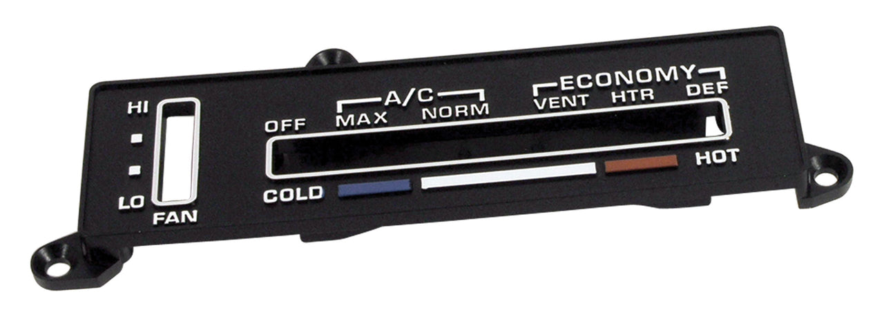 C3 Corvette Heater/Air Conditioning Control Faceplate - CA