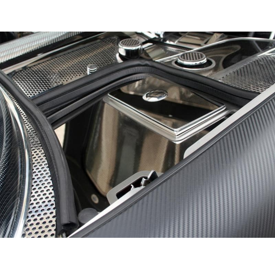 C5 Corvette Battery / Fuse Box Cover - Polished Stainless Steel