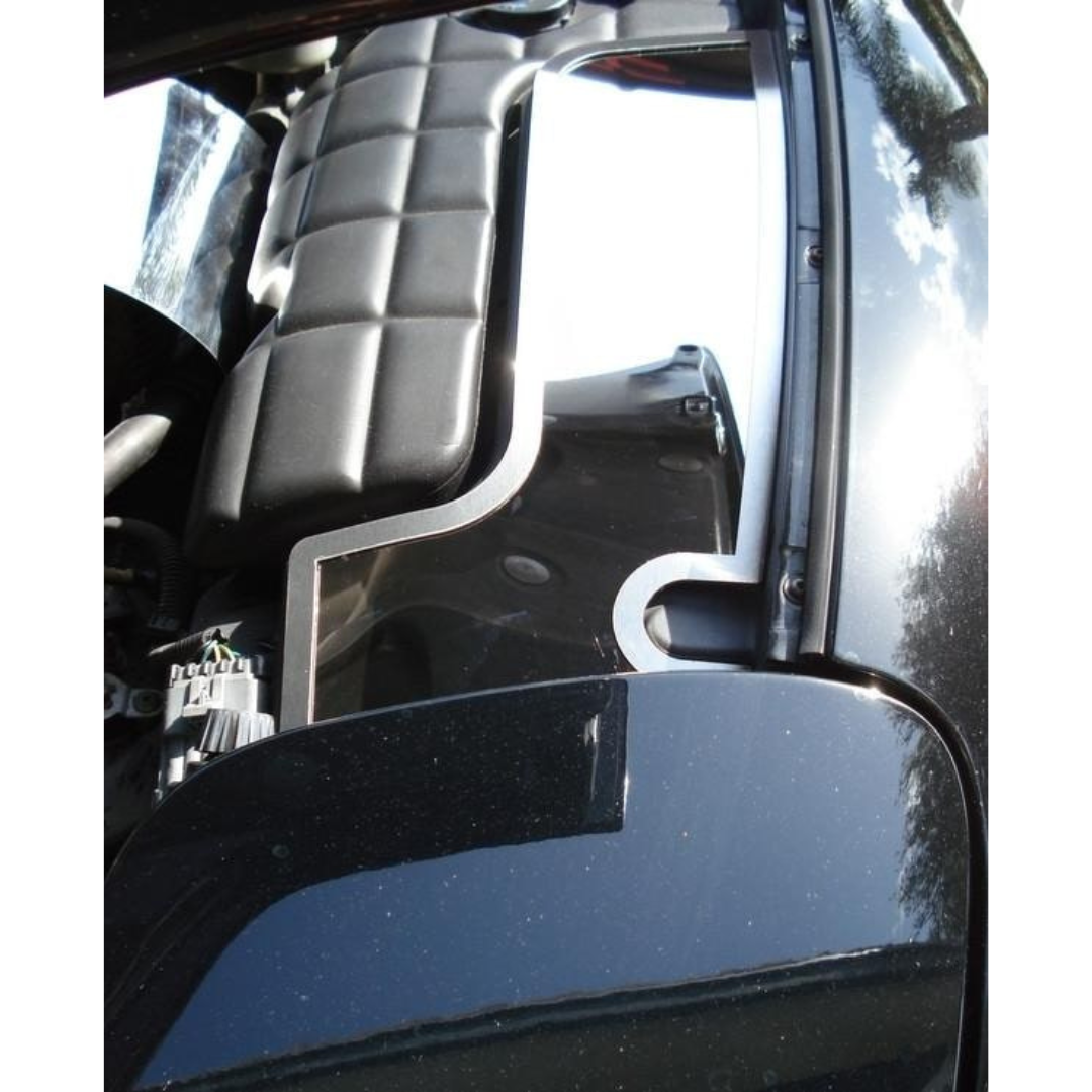 C5 Corvette Inner Fender Accent Plates - Polished Stainless Steel