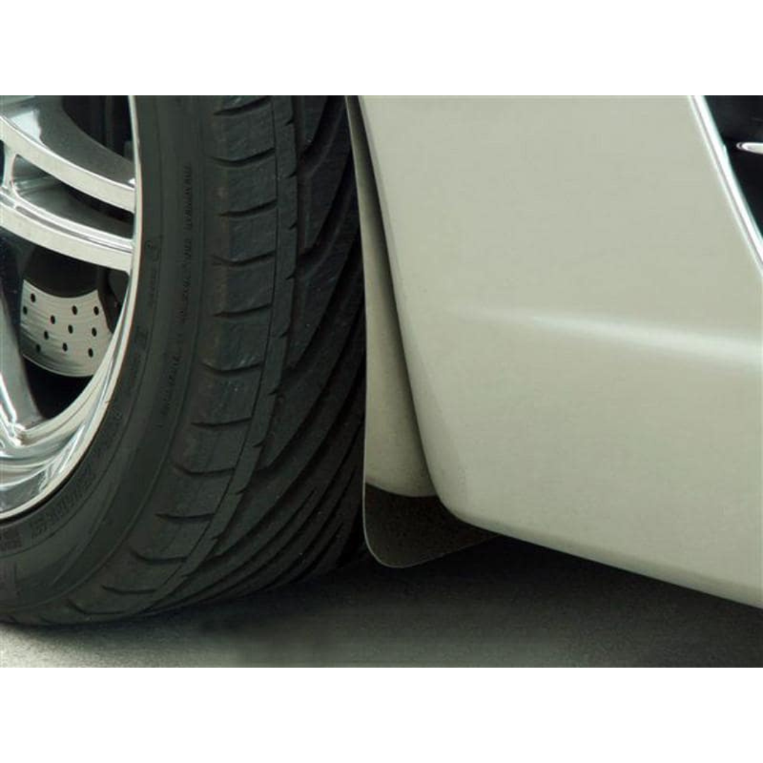 C6 Corvette Polished Stainless Steel Z06 Styled Mud Guards (Front Only)