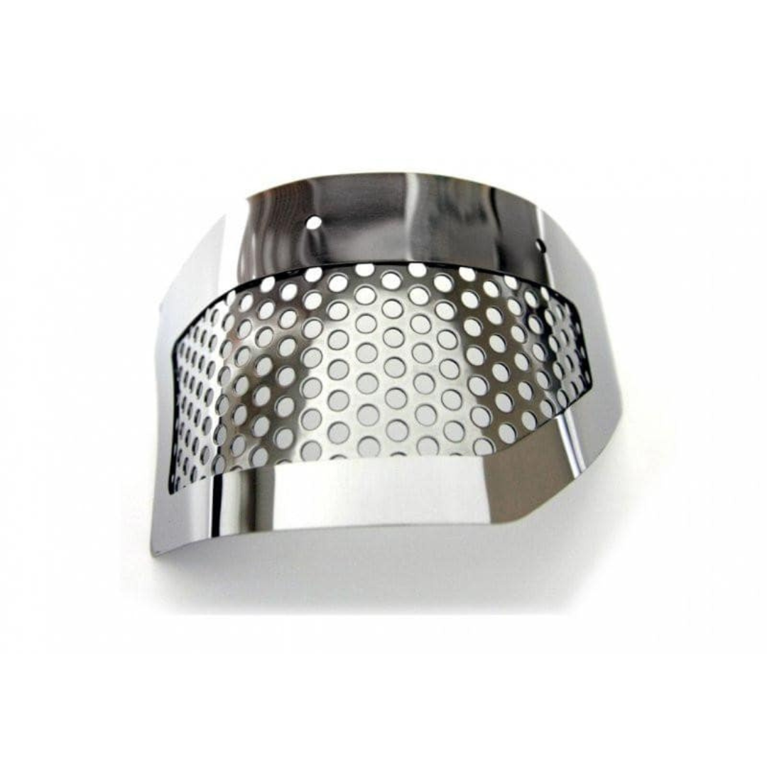 C6 Corvette ZR1 Power Steering Cover - Polished Perforated Stainless Steel