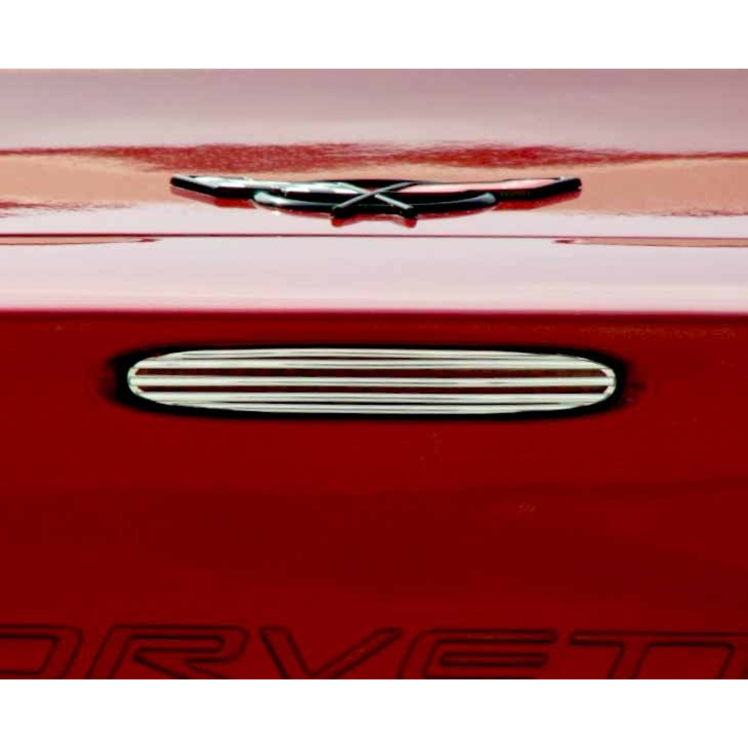 C6 Corvette 5th Brake Light Cover Billet Style | 4 pc | Polished
