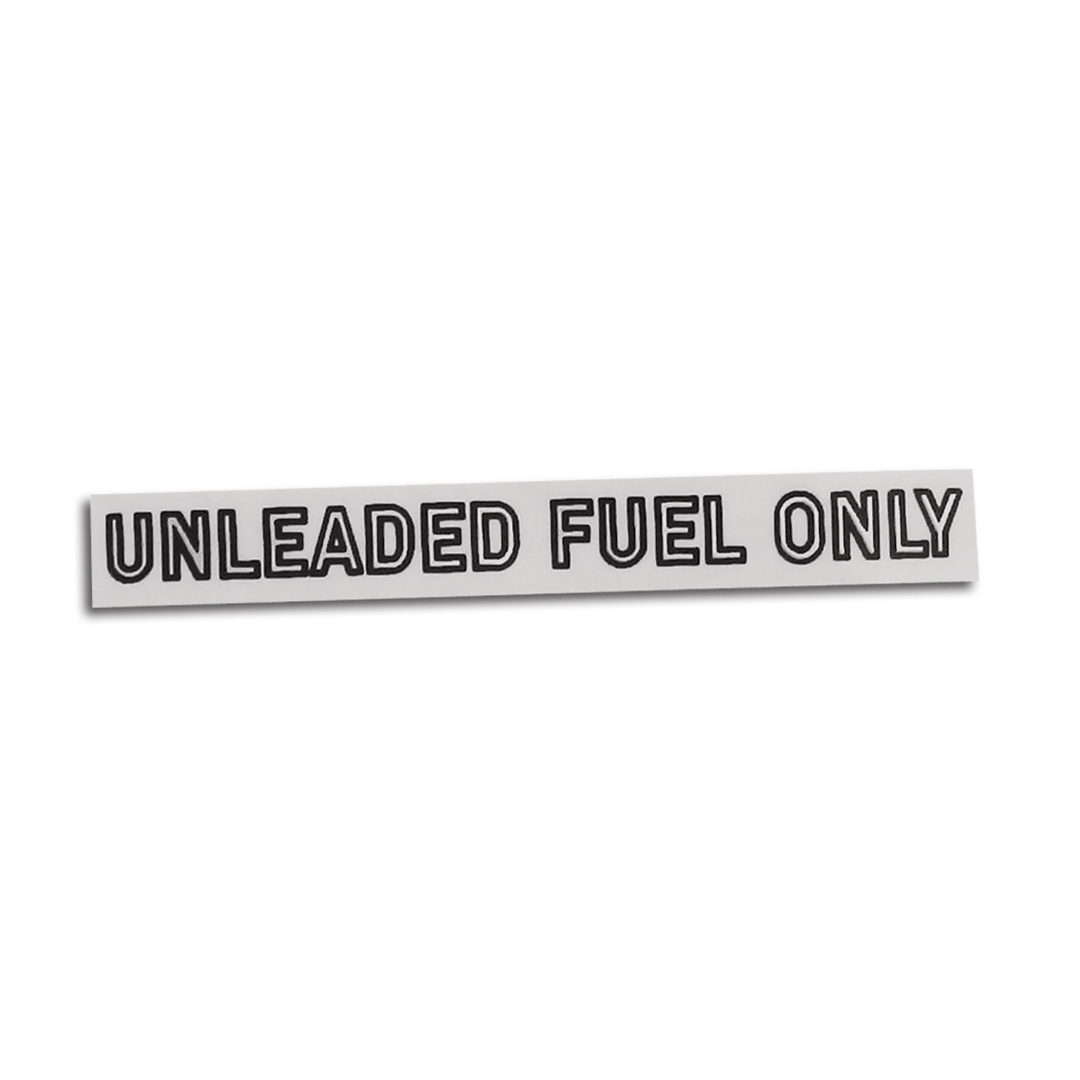 1978-1982 Corvette Decal Fuel Warning Silver - CA