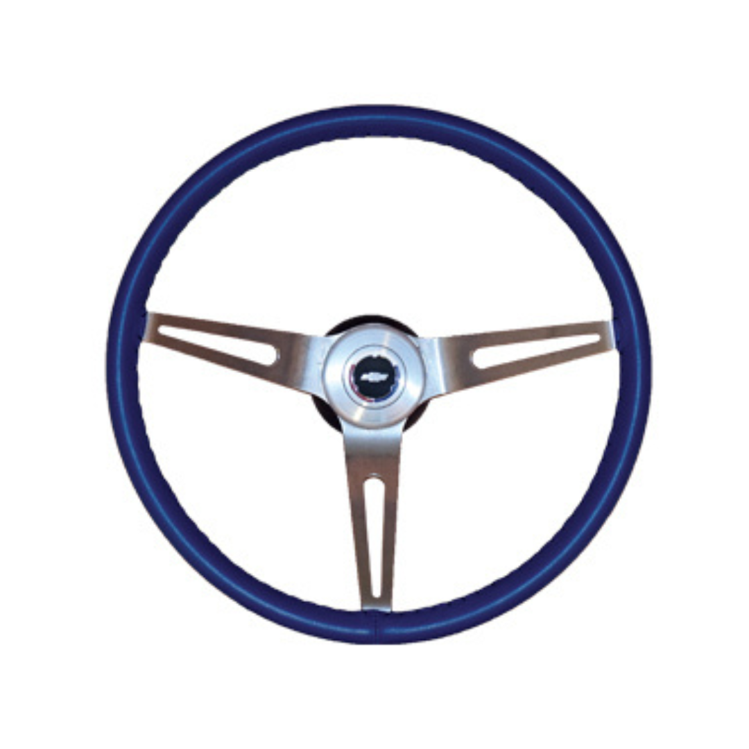 Corvette One Color Leather Steering Wheel Cover