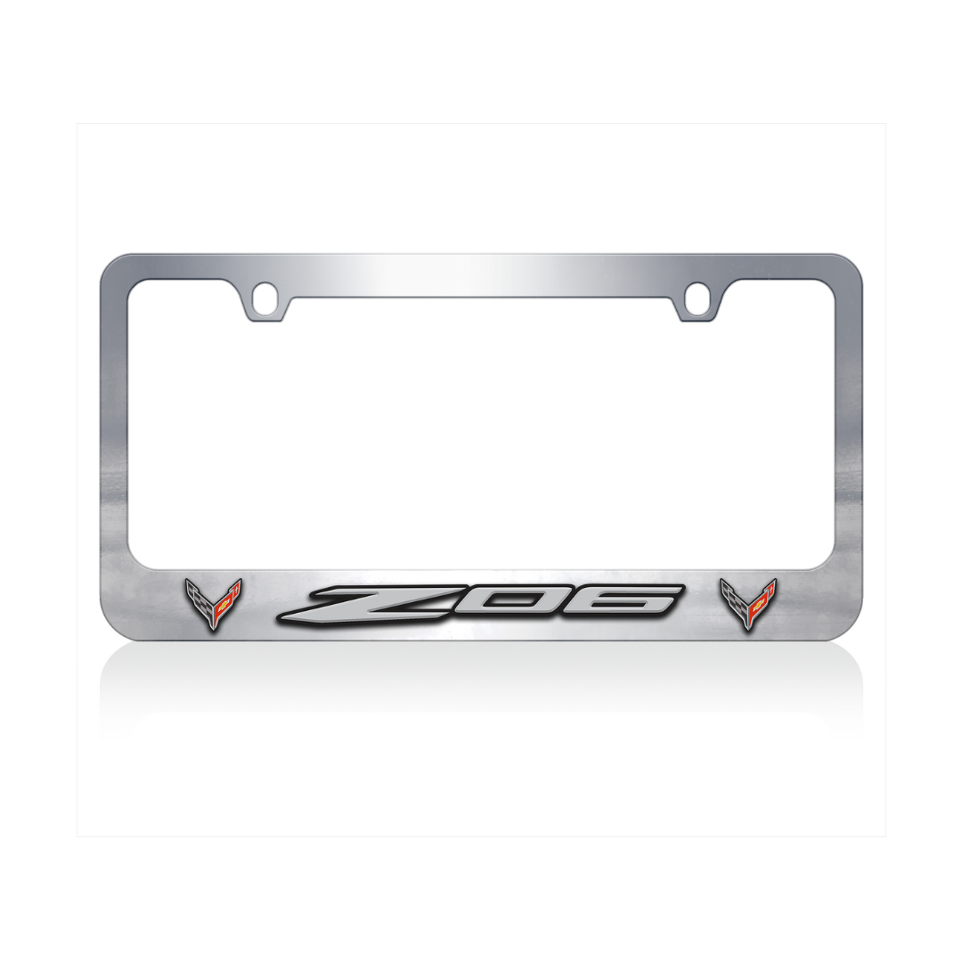 Chevrolet Corvette C8 Z06 Chrome License Plate Frame