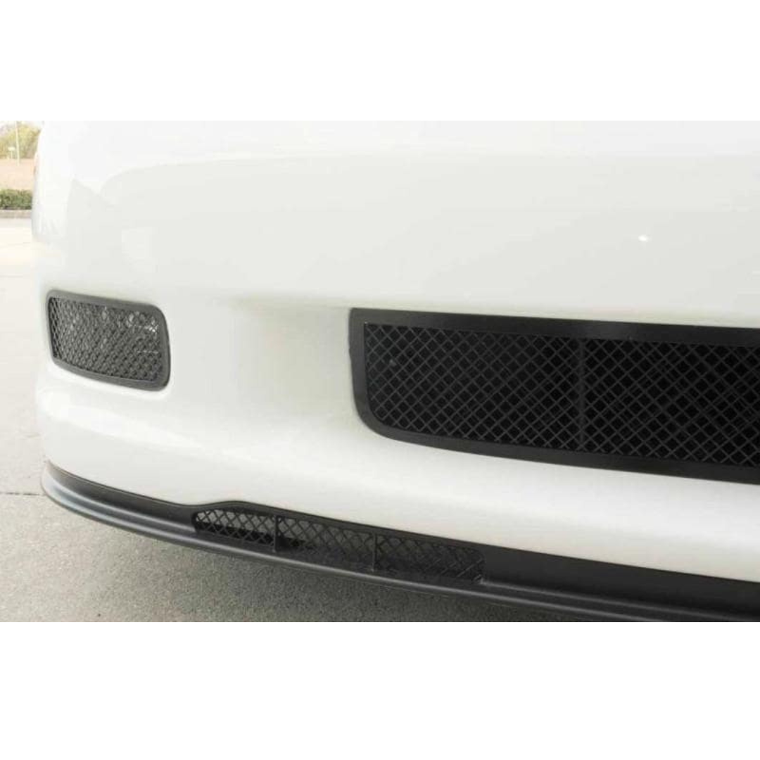 C6 Corvette Air Dam "Blakk Stealth" Laser Mesh Grille (Z06, Grand Sport, and ZR1)