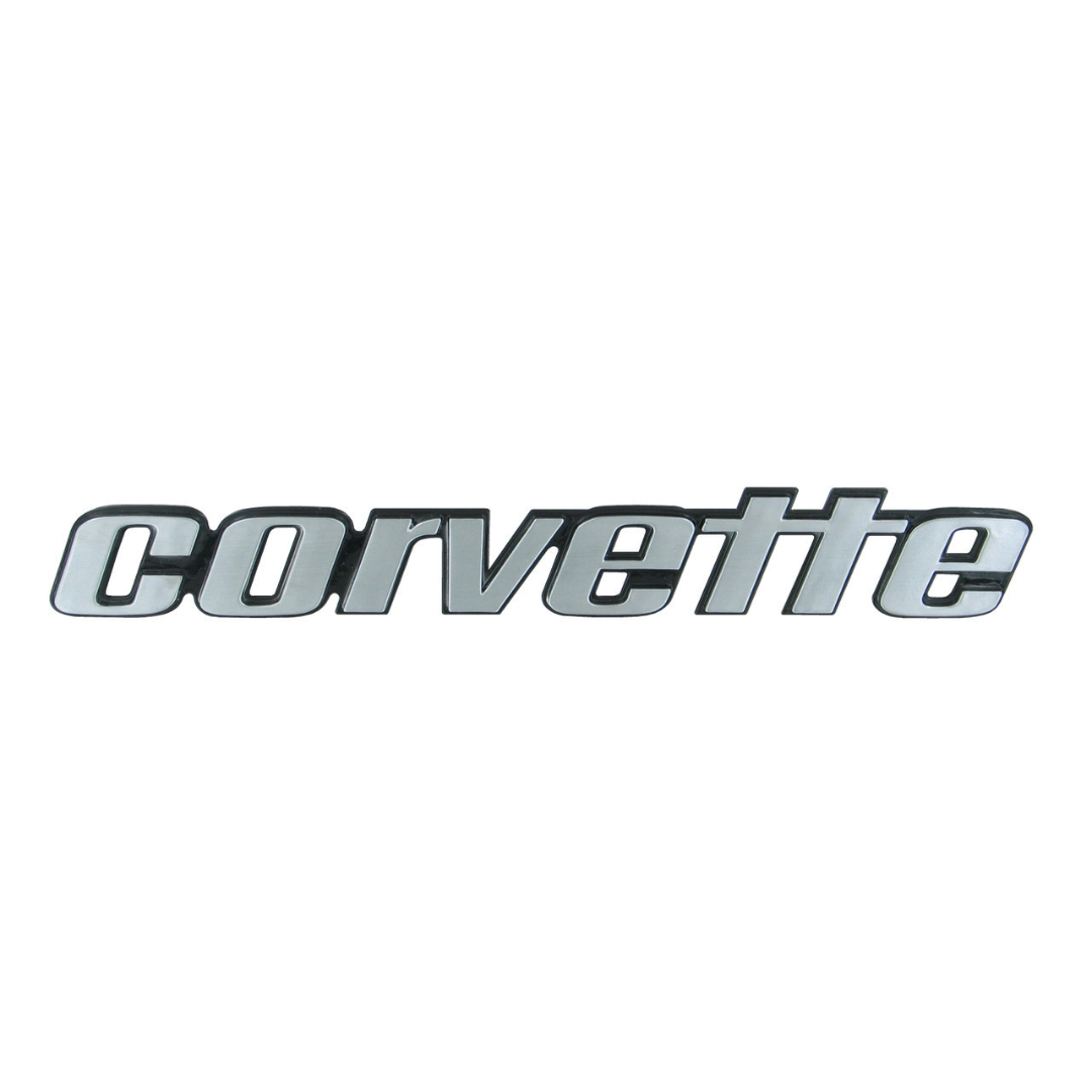 C3 Corvette Back Bumper Script Emblem Steel Sign