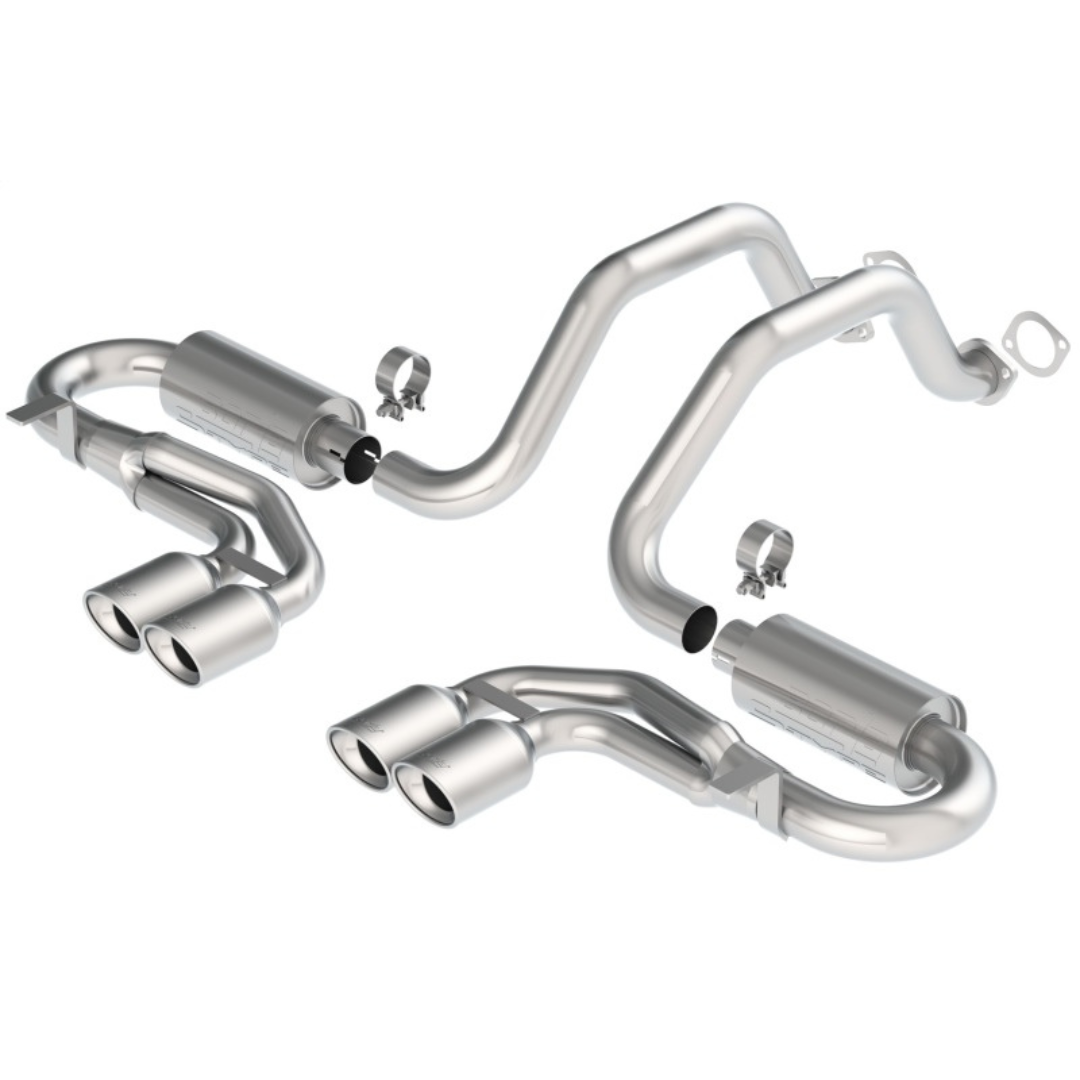 Borla 97-04 Corvette Coupe/Conv/Hatchback 5.7L 8cyl 4spd/6spd RWD Classic S-Typein Cat-Back Exhaust