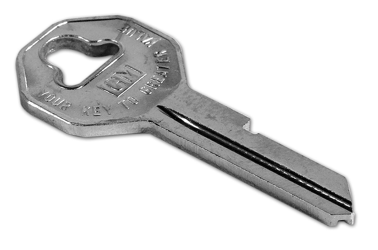 1956-1966 Corvette Key Blank. Hex Head - CA-32796-Corvette-Store-Online