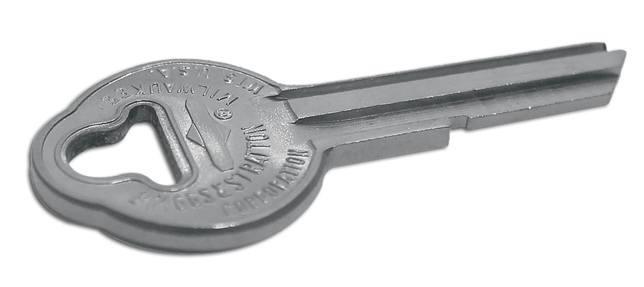 1956-1966 Corvette Key Blank. Round Head - CA-32797-Corvette-Store-Online
