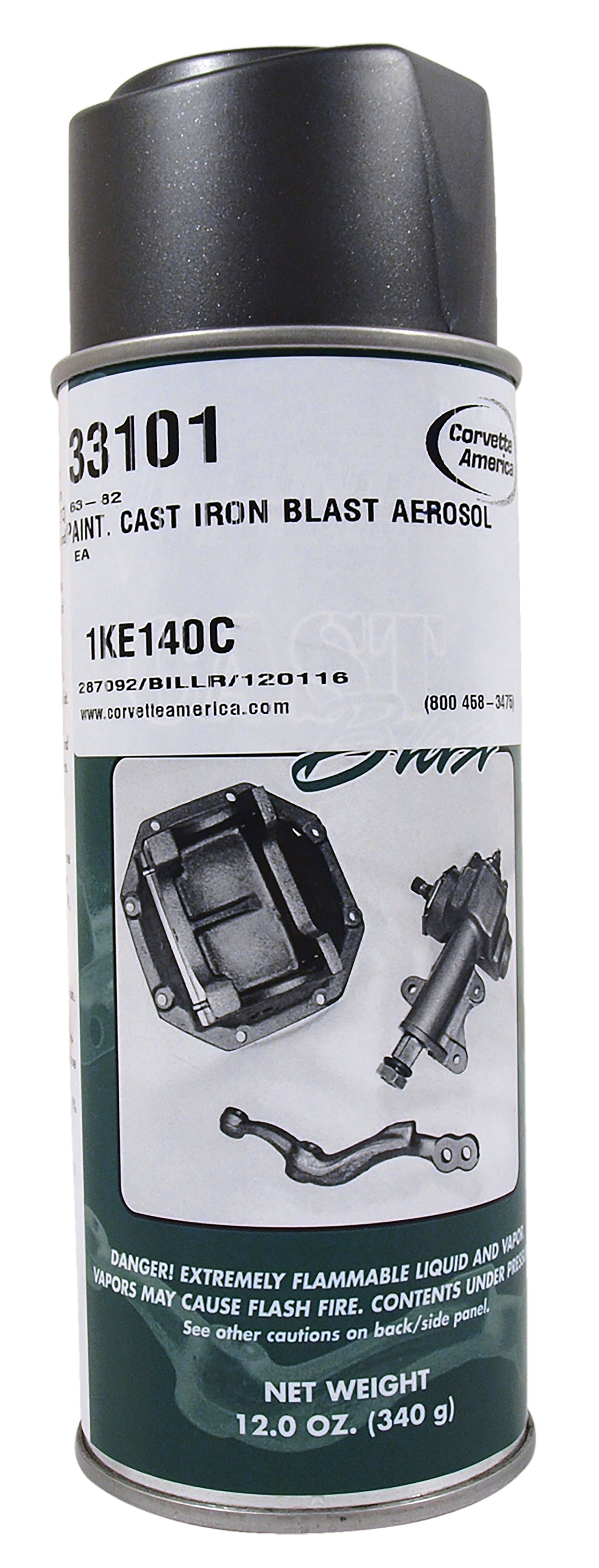 1963-1982 Corvette Paint Cast Iron Blast Aerosol-33101-Corvette-Store-Online