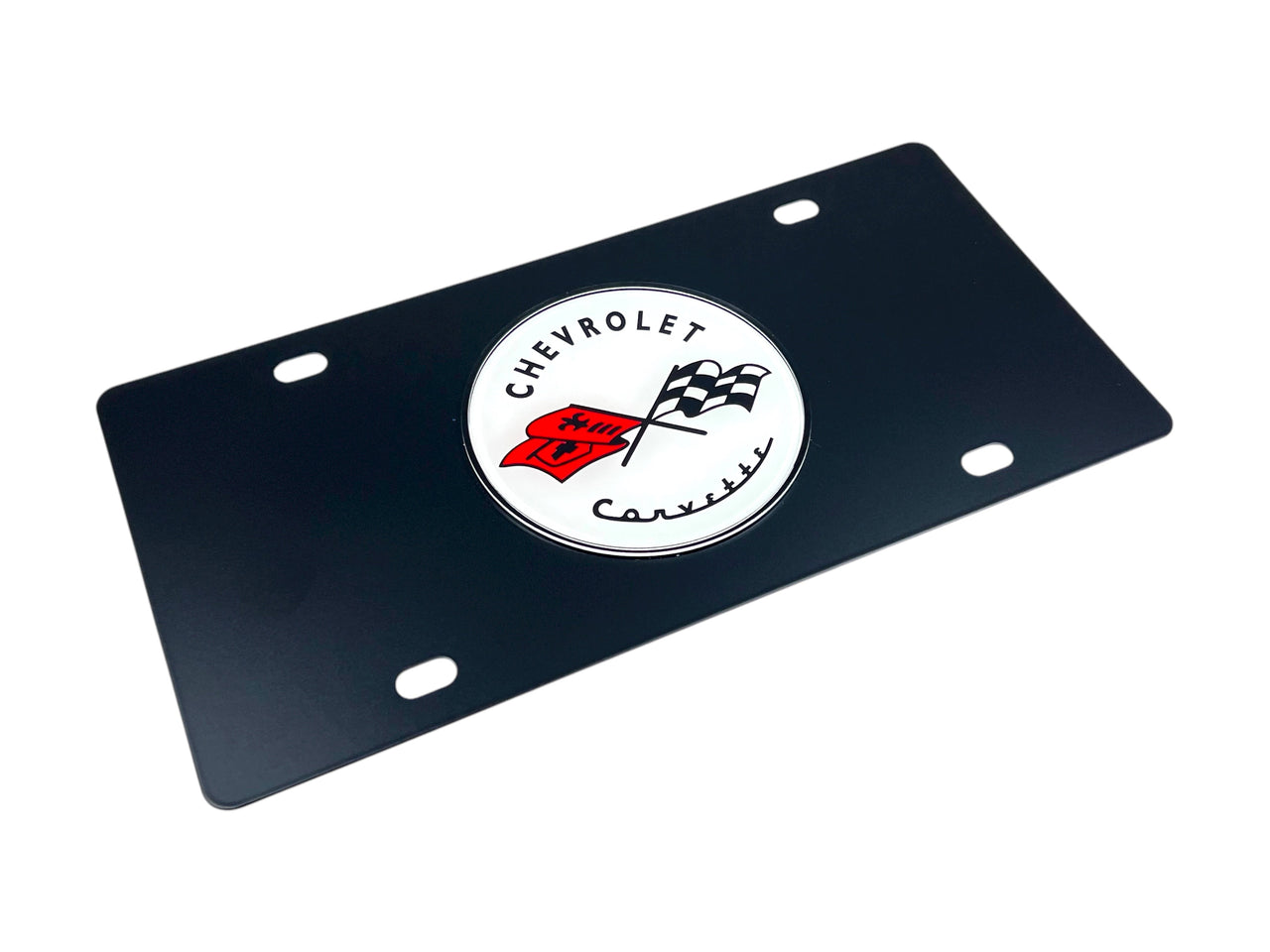 Classic Chevrolet Corvette Carbon Steel License Plate