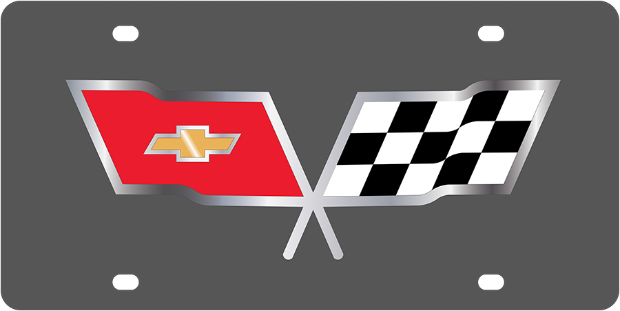 Chevrolet Corvette C3 Carbon Steel License Plate