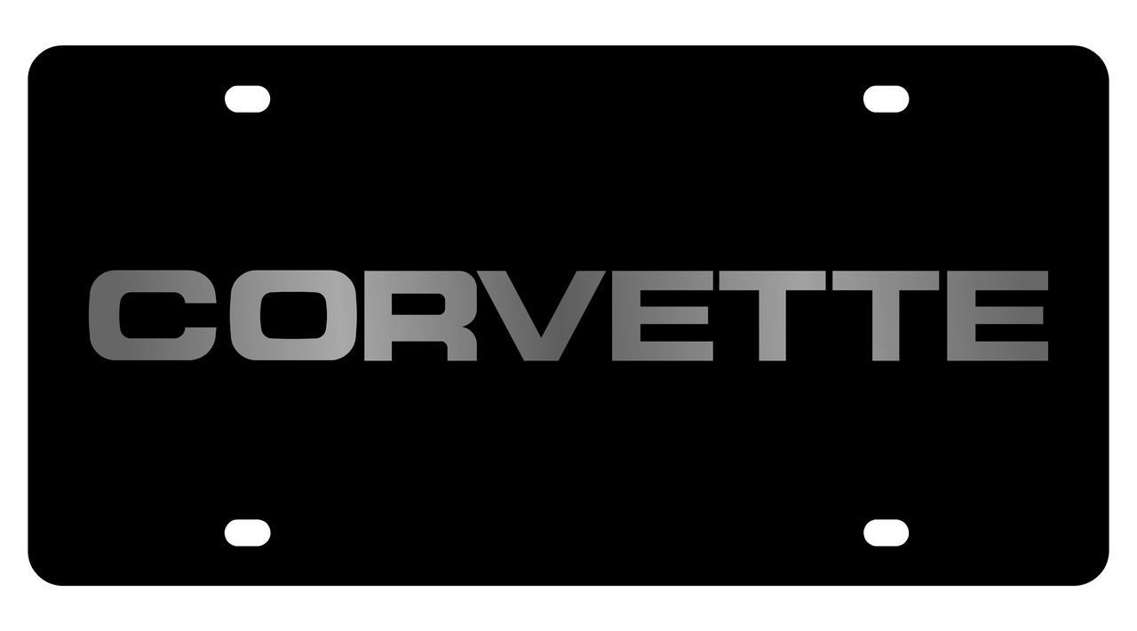 Chevrolet Corvette Carbon Steel License Plate