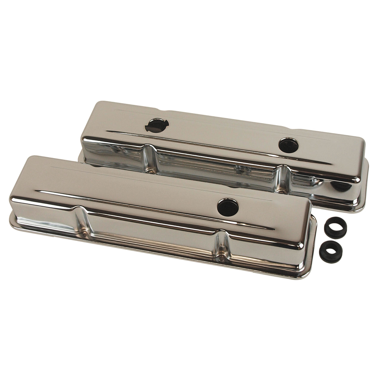 1968-1982 Corvette Valve Covers Chrome Replacement 350-33607-Corvette-Store-Online