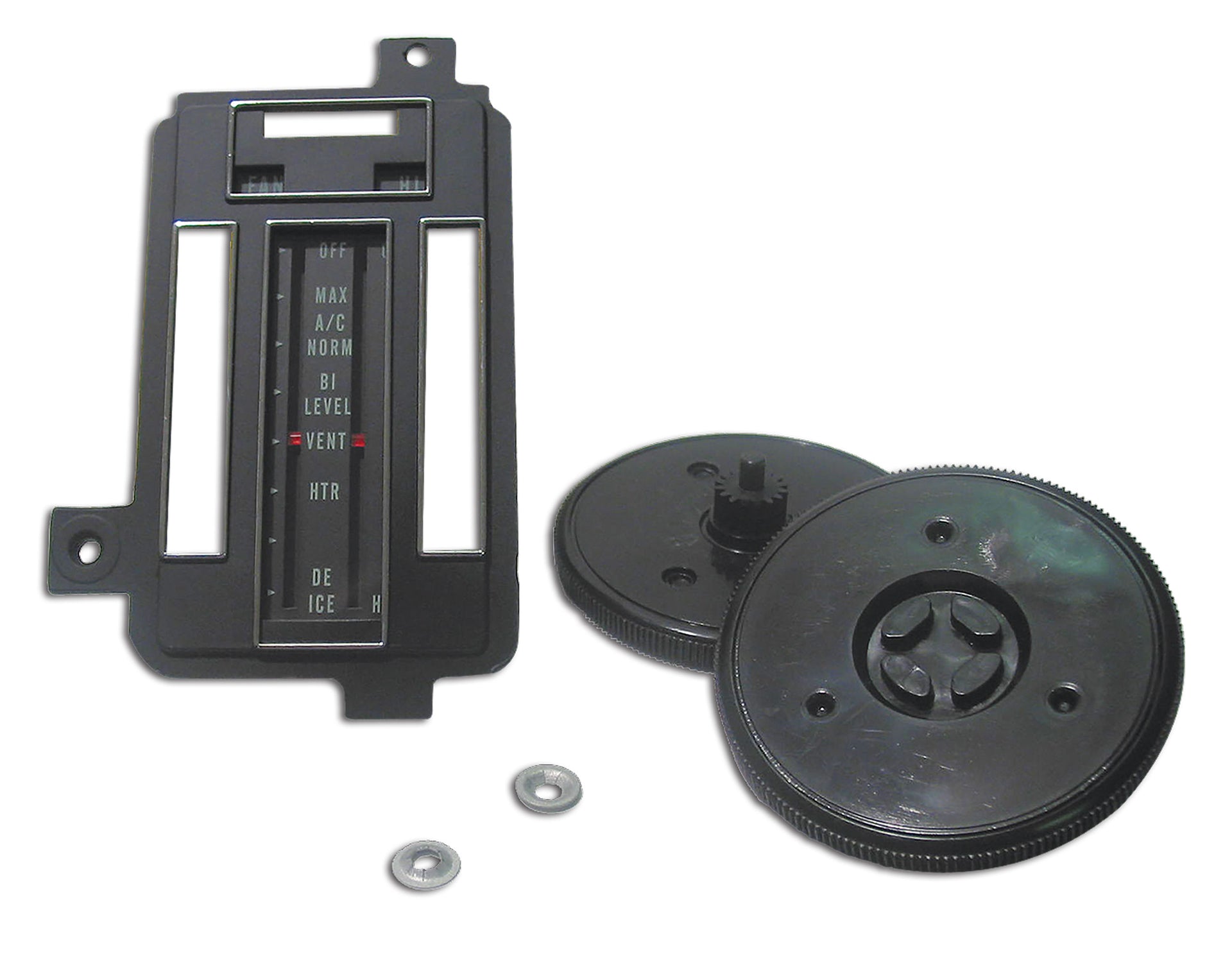 1969-1971 Corvette Heater/Air Conditioning Control Faceplate Kit W/Air Conditioning-33855-Corvette-Store-Online
